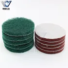 Chinese supplier 4 inch green nylon abrasive polishing disc scouring pad