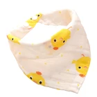 Wholesale soft and absorbent cotton baby bandana drool bibs