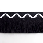 3cm nice design fringe tassel trimming Garment accessories milk silk fringe tape for dress