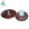 Anti-pollution Suspension Insulator / Disc suspension insulator electrical porcelain insulators for high voltage