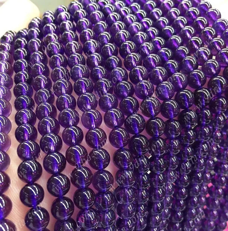 High Quality Amethyst Crystal Bead Bracelet Classic Religious Star Number Pattern Wedding Party Gift for Special Occasions