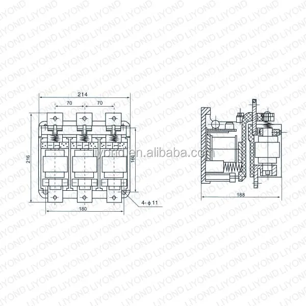 ckj5-400a交流低压接触器真空接触器400a