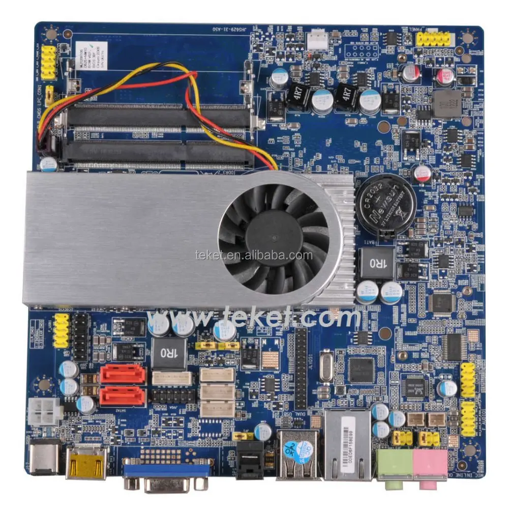 mini-itx motherboard with intel atom d525 cpu nvidia ion2 gt218