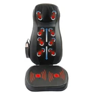 Black shiatsu neck and back massager cushion