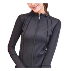 Autumn Winter Women Yoga Fitness Sports Jacket With Zipper Pocket Long Sleeves