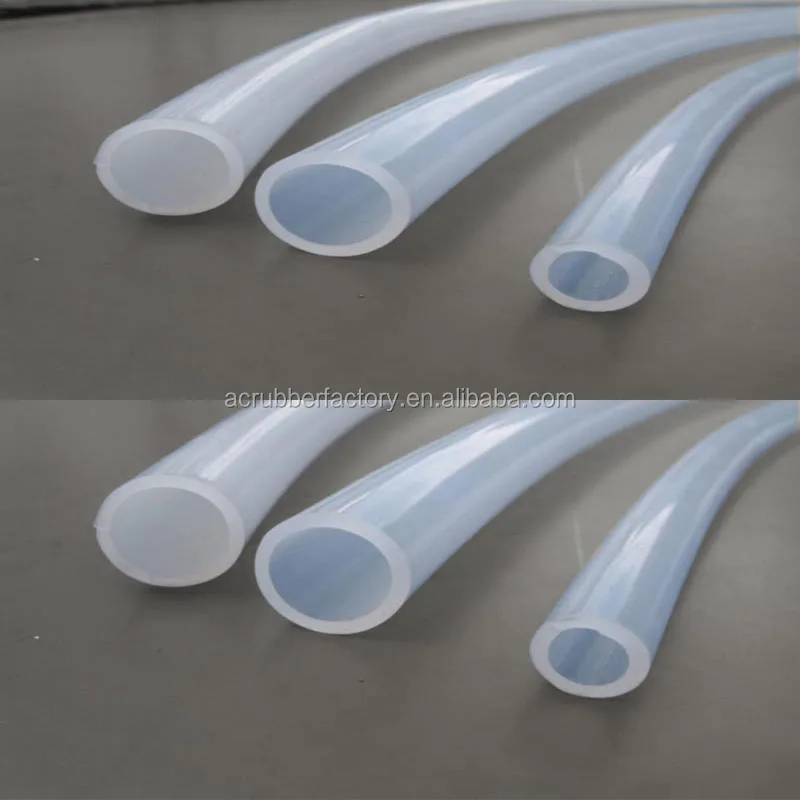 Rettangolare in silicone HA CONDOTTO il tubo tondo di gomma tubi in silicone protettiva custodia morbida trasparente tubo in gomma piatta