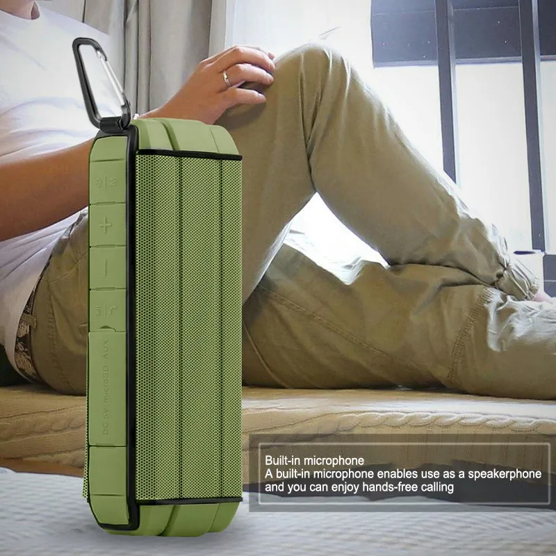 BHD Portable Bluetooth Speaker Wireless Stereo Sound Boombox Speakers with Mic Support TF AUX TWS speaker - ANKUX.COM