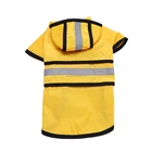 2018 Dog Coats Waterproof Raincoat Cute Yellow Pet Raincoat For Small Teddy