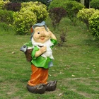 Outdoor Animal Garden Decor Garden Statue Resin Gnome Garden Statues Wholesale