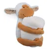 /product-detail/oeko-tex-stand-100-sheep-plush-baby-swaddle-blanket-with-pillow-60555919594.html