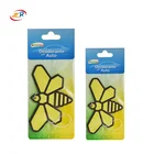 Eco-friendly printed absorbent scented custom logo hanging car paper perfume air freshener