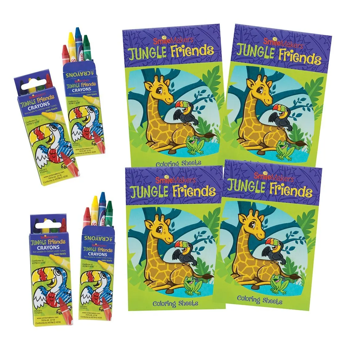 smilemakers jungle friends coloring va - prizes and giveaways