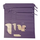 Custom Logo Printing PE drawstring pouch bag for packing