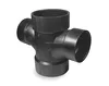 China Supplier 2x2x11/2 Inch ABS Reducing Sanitary Fittings SCH40 for Drain Plumbing Pipes