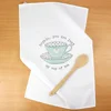 customize digital printed white cotton linen tea towel custom printed linen tea towel