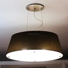 Factory price home goods bedroom iron black fabric pendant light shade