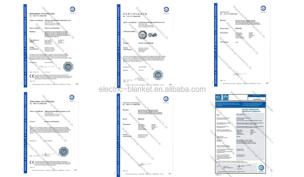 2016 good sales electric blanket