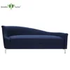 Office furniture factory direct sell metal leg modern design small sofa chaise lounge