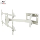 Super Large Flexible Long Arm LCD TV Bracket With Black Or White Color