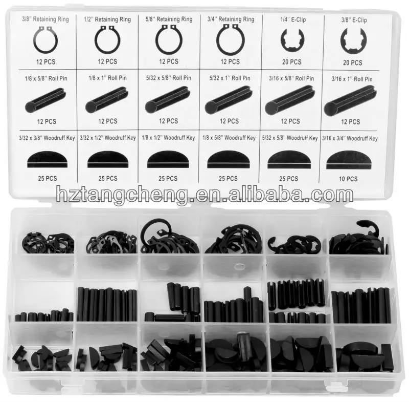 High Quality 295pc Types Locking Pins Ring And Key Shop Assortment