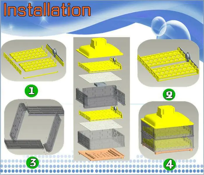 96 egg how incubator to assemble Egg Approved Incubator/egg Ce Automatic Mini Chicken