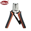 Modular plug crimping cutter networking cable tester tools for round wire flat wire