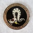 Metal Sandblast Kangaroo And Snake Double Sided Coin