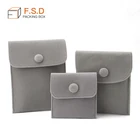 wholesale Cheap price red black velvet storage pouch for necklace ring jewelry bag