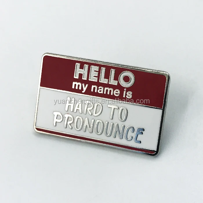gifts & crafts  badge  custom metal glitter letter enamel badge