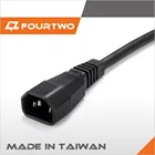 Taiwan high quality UL approval power cord with male and female socket