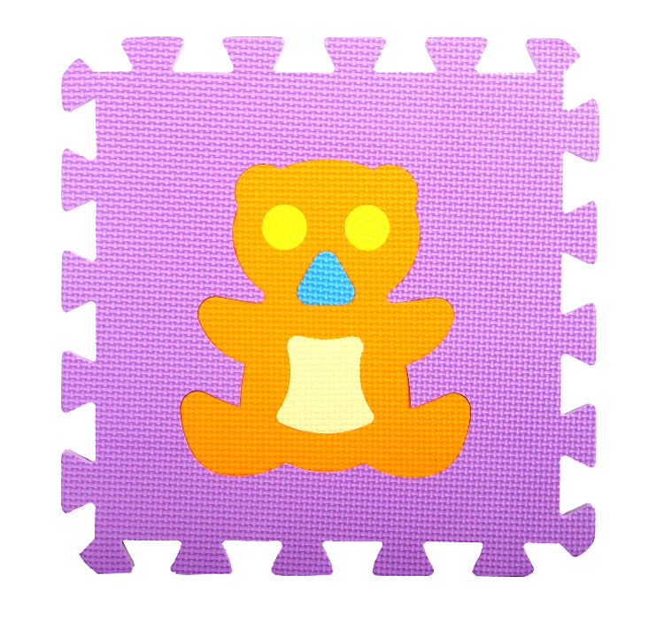 Colorful waterproof Jigsaw animals EVA puzzle baby mats for educational mats