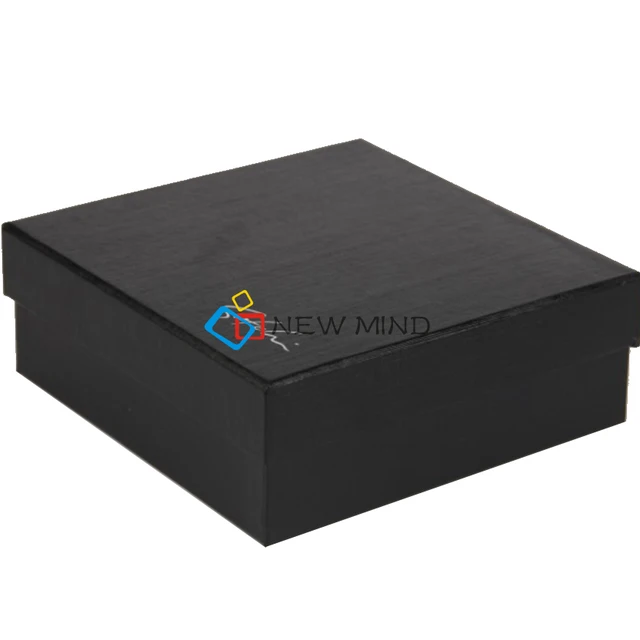 gift box packaging, cardboard paper black jewellery gift box