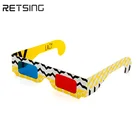 Universal Foldable Cardboard Paper Red Blue Cyan 3D Glasses