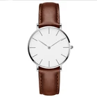 Customize logo quartz genuine leather watches wrist watch woman