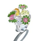 XR1110 xuping luxury flower butterfly copper alloy artificial ring, bijoux bague