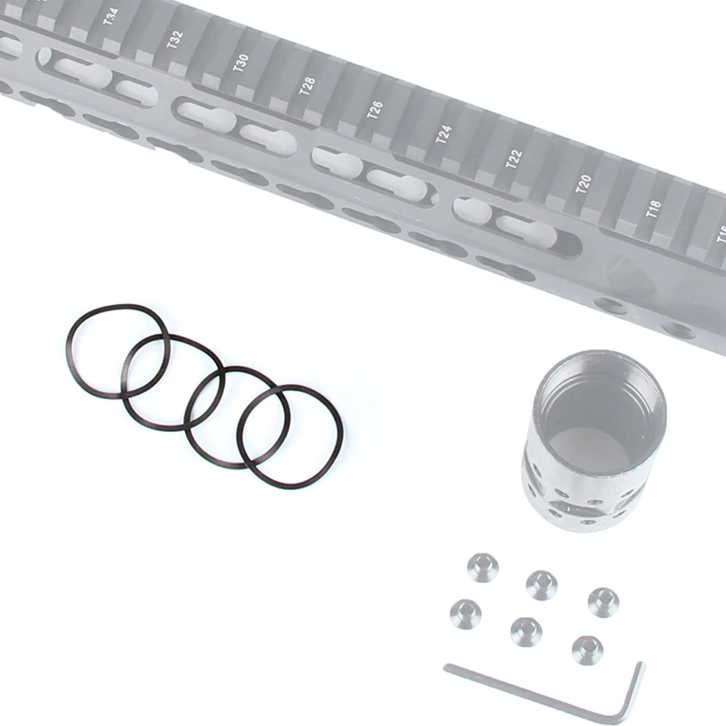 Spacer Washer Rings for Tactical AR15 Free Float Keymod Handguard Picatinny Rail Tube Rifle Scope Mount Barrel Nut 4 pcslot  RL37-0061 (6)