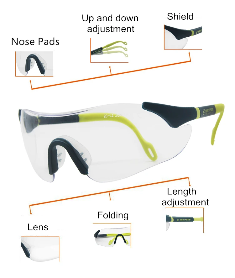 custom logo safety glasses