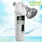 shower water filter with shower head, 99% remove chlorine for housing spa with carbon kdf media