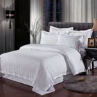 Bedding Sets Hotel Sheet Set Hotel Supplies Wholesale Hotel Collection Sheet Sets/3CM White Stripe Hotel Bedding Sets