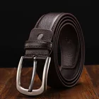 YiWu LQbelt Factory Men's Pin Buckle Belts PU Leather Microfiber Material Wholesale OEM Custom Belt