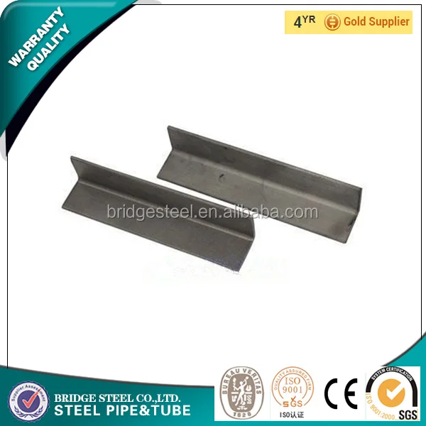 iron and steel l shaped steel angle bar standard sizes