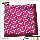 wholesale high quality custom pocket square 100 silk