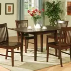 Hot Selling Countryside Style Natural Edge Solid Wood Table and Chair Set Dining Room Table and Chair