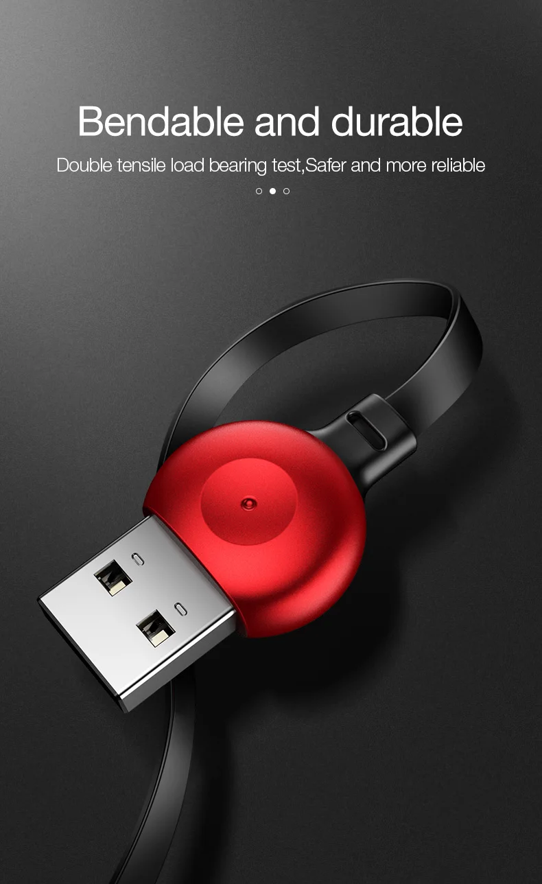 Cafele 3 In 1 USB Cable Lantern Style Charging Cable Type C Micro 8Pin Data Sync Cable - ANKUX.COM