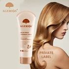 Professional organic coconut oil hair mask for dry and damaged hair