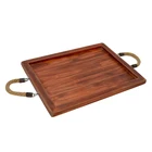 Custom Natural Color Simple Food sushi wooden rolling tray