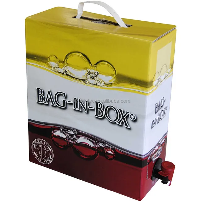 beverage packaging aluminum foil wine bag in box dispenser with