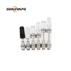 Wholesale Oil Vape Pen Cartridge Vaporizer 510 Thread Atomizer Glass CBD Tank .5ml 1ml Thick CBD Oil Cartridge Ceramic