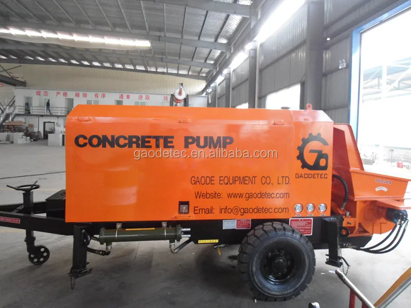 gaodetec diesel mobile concrete mixer with pump price