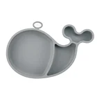 Silicone Feeding Mat Whale Shape Baby Plates